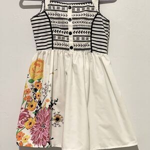 Sugah & Honey little girl (4) white black flower